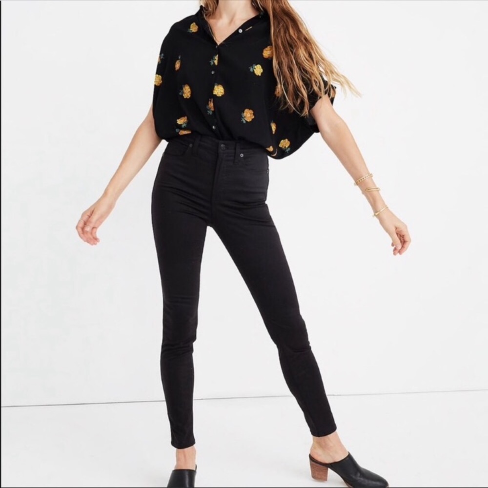 Tall 10” high rise skinny sateen jeans - madewell
